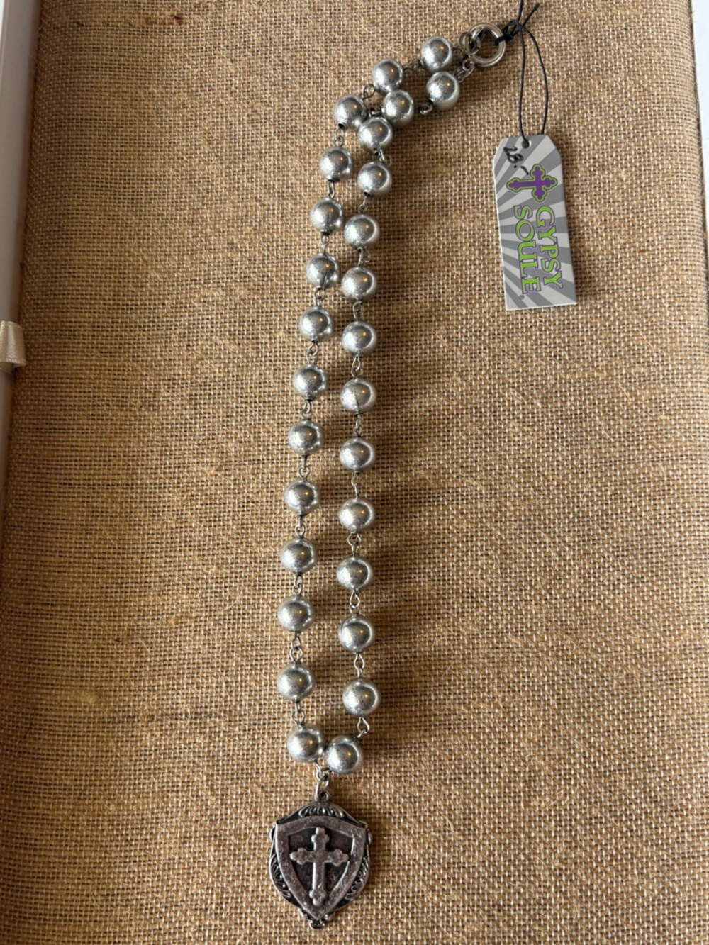 NWT Gypsy Soule Cross & Shield Necklace